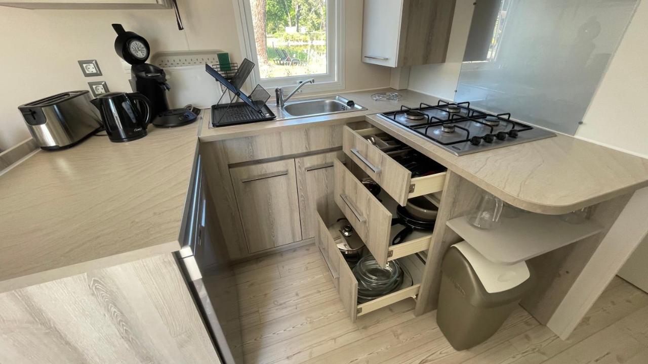 Mobil Home Xxl - Bord Lac - Camping Les Viviers - Lege Cap Ferret Dış mekan fotoğraf